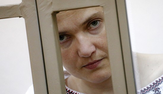 ROSTOV REGION, RUSSIA. FEBRUARY 1, 2016. Former Ukrainian pilot Nadiya (Nadezhda) Savchenko, charged with complicity in the murder of Russian journalists near Lugansk, Ukraine, is being re-questioned at the Donetsk City Court. Valery Matytsin/TASS

–осси€. –остовска€ область. 1 феврал€ 2016. ”краинска€ летчица Ќадежда —авченко, обвин€ема€ в причастности к убийству российских журналистов под Ћуганском, во врем€ повторного допроса в ƒонецком городском суде. ¬алерий ћатыцин/“ј——